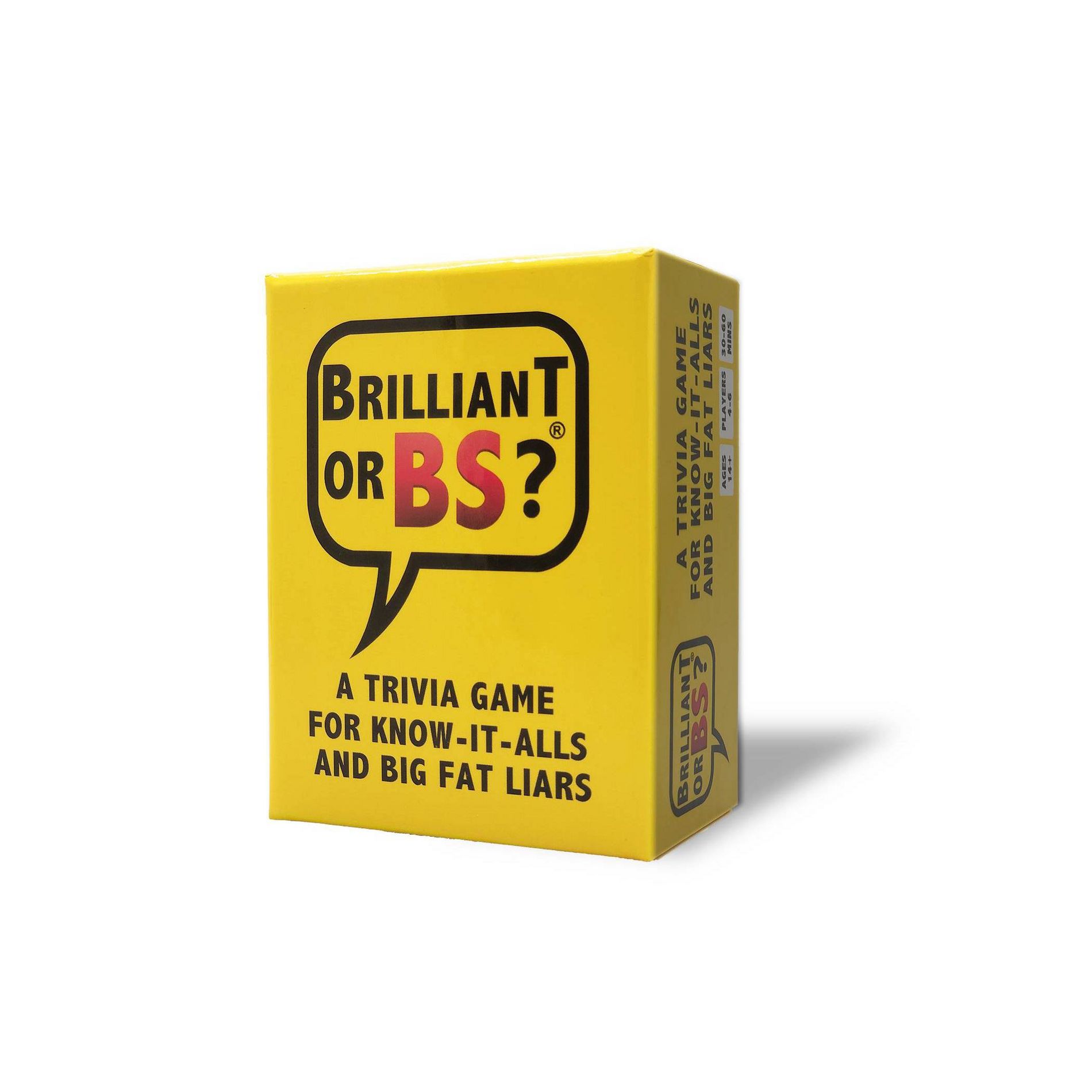 Brilliant or BS? Game: Party Card Game for 4-6 Players, Focus on Reading, Science, Technology, Creativity, Geography
