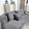 Sapphtopaz High Back Corduroy Bean Bag Chair Lazy Sofa Chair Bean Bag Chairs for Adults Couch for Adults and Kids for Gaming, Watching TV - 4 of 4