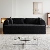 78.7in Convertible Sleeper Sofa Bed with Cylindrical Pillow,Chenille Folding Mattress Couch ,Folding Sofa Bed with Side Pocket,for Living Room Bedroom - 4 of 4