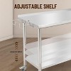 Commercial Stainless Steel Table for Prep & Work, 60 x 24 in Kitchen Food Prep Table with Adjustable Under Shelf and Hooks, for Warehouse,Garage - 4 of 4