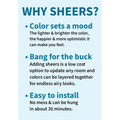 Burgundy Sheer Polyester Tab Top Kids Window Panel