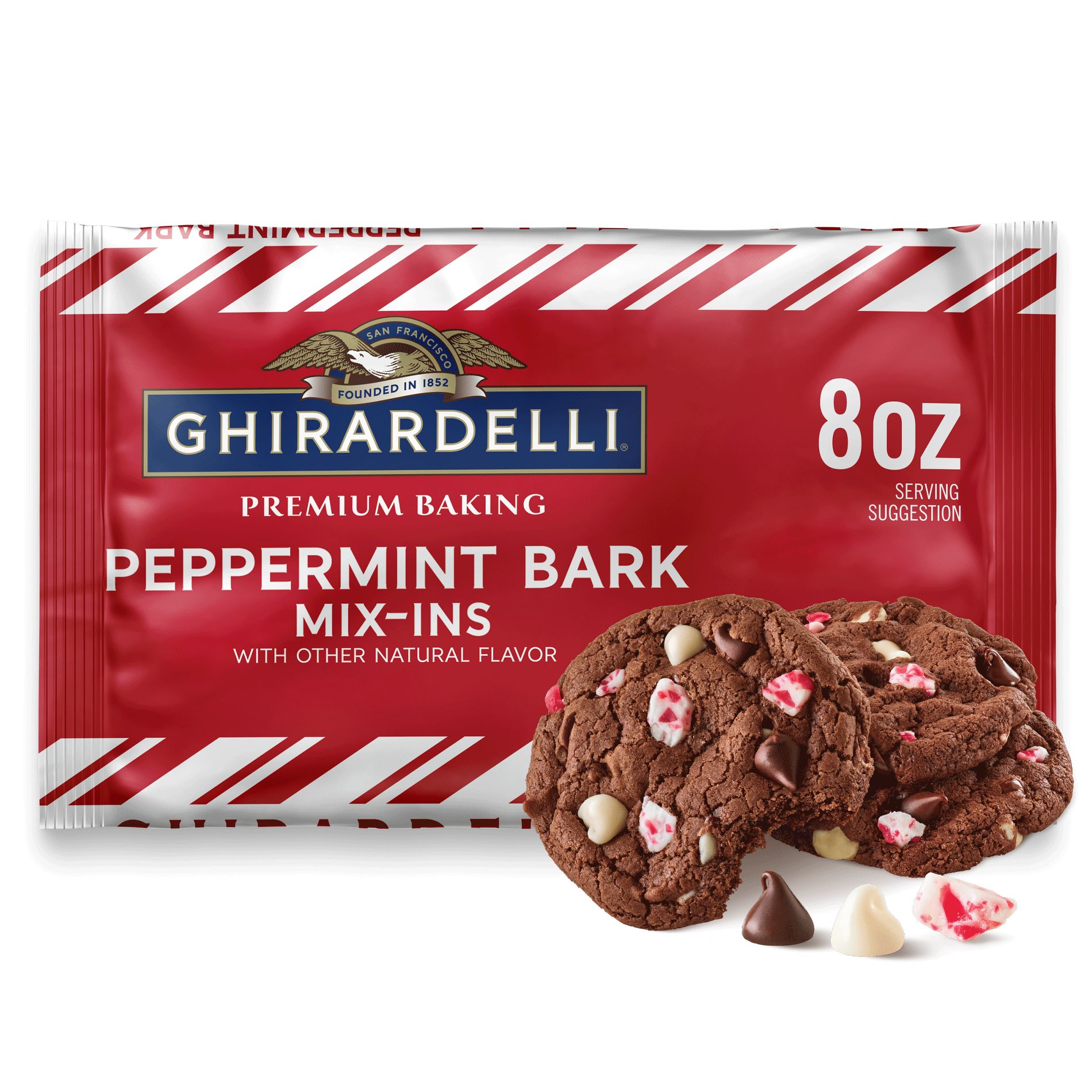 GHIRARDELLI Premium Baking Peppermint Bark Mix-Ins -  8oz