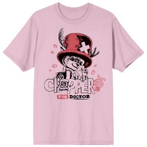 One Piece (Live Action) Tony Tony Chopper The Doctor Men’s Pink Short Sleeve Tee - 1 of 4