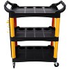 KTMBDW Auto Detailing Cart with Wheels, 3 Tier Rolling Detail Cart, Car Wash Organizer Cart for Detailers Garage, Workshop - 3 of 4
