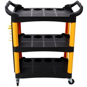 ORRD 3-Tier Rolling Auto Detail Cart with Wheels, Tool Storage Trolley for Garage & Workshop - 1 of 4