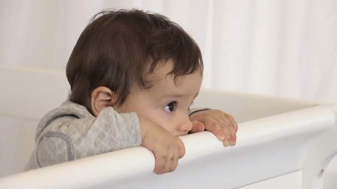 CribWrap Crib Rail Cover - Front Long - White, 2 of 5, play video