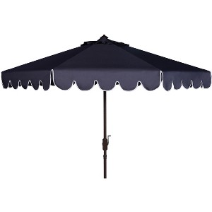 Venice Single Scallop 9Ft Crank Push Button Tilt Umbrella - PAT8010 - Safavieh - 1 of 4