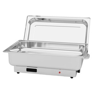 9QT Commercial Electric Chafing Dish Buffet Set, 400W Stainless Steel Food Warmer with a Full-Size Pan Digital Temp Display & Rotary Knob Control - 1 of 4