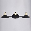 Vaxcel Akron 3 - Light Vanity in  Matte Black/Natural Brass - 3 of 4