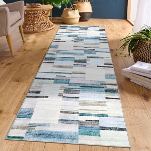 Nasitip Modern Color Block Design Area Rug for Living Room,Bedroom - 1 of 4
