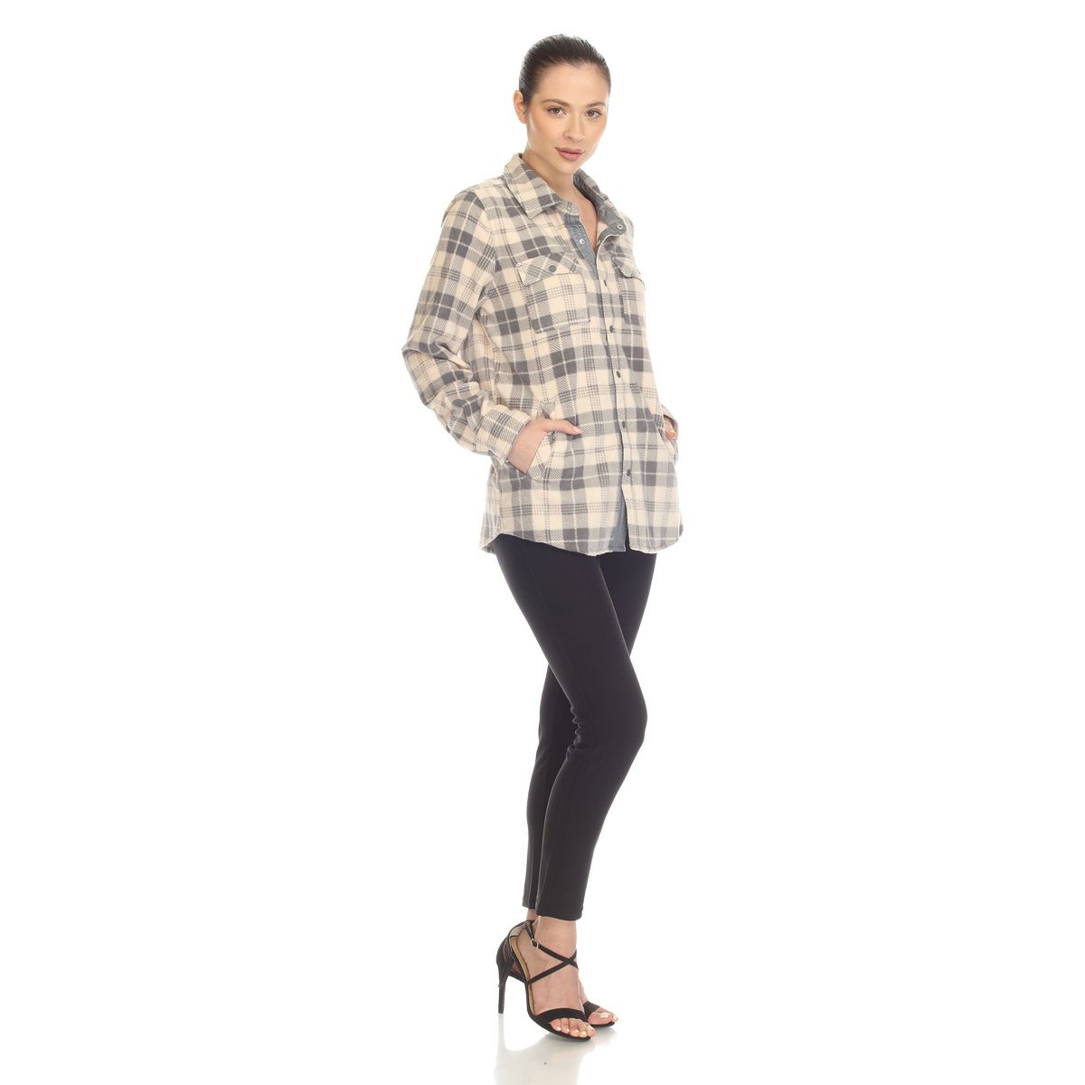 Women's Lightweight and Soft Flannel Plaid - White Mark - thumbnail 10