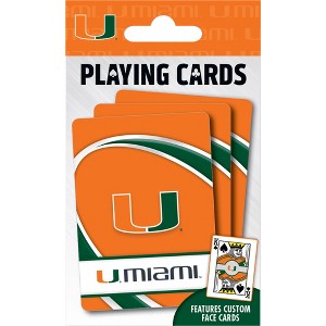 MasterPieces Officially Licensed NCAA Miami Hurricanes Playing Cards - 54 Card Deck for Adults - 1 of 4