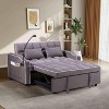 Lirago Versatile Foldable Sofa Bed with Suede Upholstery-3 Adjustable Lengths 54.7"W * 70.2"D * 22"H - 2 of 4