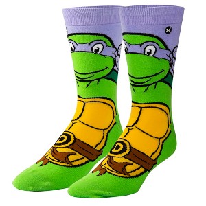 Odd Sox, Nickelodeon TMNT Teenage Mutant Ninja Turtles, 90's Cartoon, Fun Socks - 1 of 4