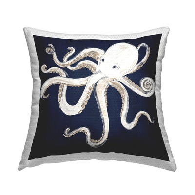 Stupell Industries Whimsical Nautical Octopus Illustration, 18 x 18