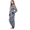 Just Love Womens One Animal Print Adult Bodysuit Hooded Pajamas - 3 of 4