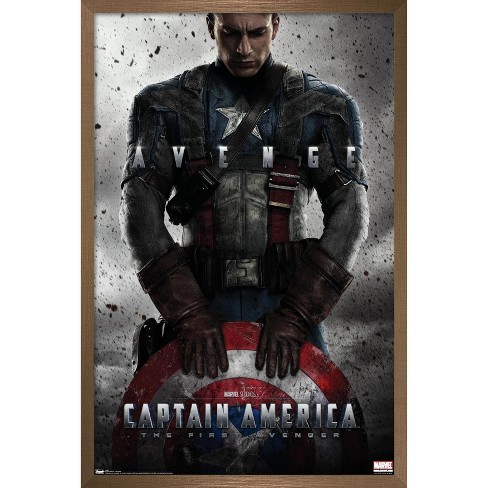 Marvel Captain America The First Avenger One Sheet Framed Wall Poster Prints Target