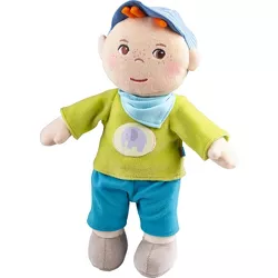 HABA Snug up Jonas - 11.5" Soft Boy Baby Doll with Embroidered Face