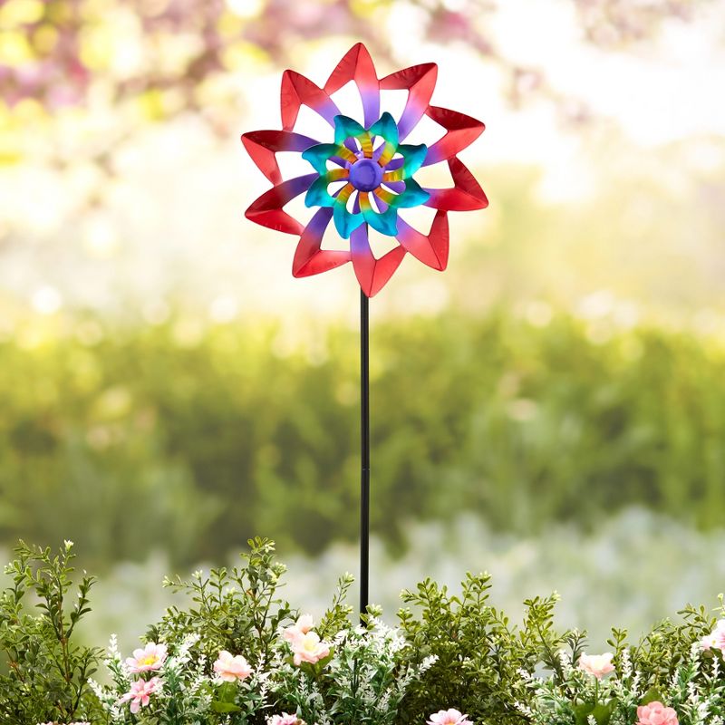 The Lakeside Collection Metal Windspinner Stakes, 5 of 9