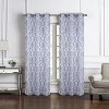 RT Designer Collection Baylor Jacquard 2 Pack Luxurious Modern Design Curtain Panel Pair 36" x 84" Grey - 2 of 4