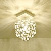 Maxax 7" Compact Elegant Crystal Flush Mount, Small Glam Fixture for Bedroom/Entryway/Powder Room - 2 of 4