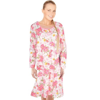 JEFFRICO Womens Long Sleeve Nightgowns Sleepwear Soft Pajama Dress Nightshirts