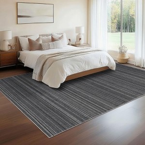 Modern Washable Area Rug for Living Room, Soft Floor Rug with Non Slip Backing, Low Pile Stain Resistant Bedside Carpet for Dorm - 1 of 4