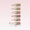 scünci Contour Hair Clips - 6pk - 4 of 4