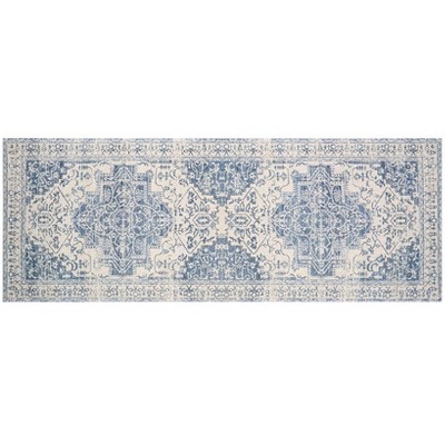 The Lakeside Collection Vintage Medallion Washable Rug - Runner 22x60"