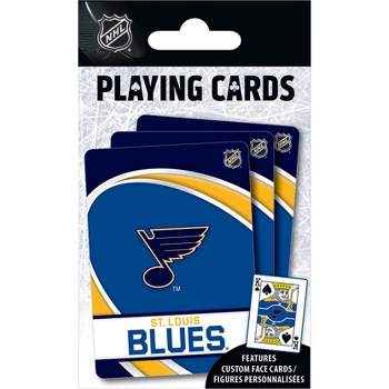 MasterPieces Officially Licensed NHL St. Louis Blues Playing Cards - 54 Card Deck for Adults