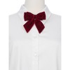 INSPIRE CHIC Women's Velvet Brooch Vintage Bow Pre-Tied Pin Bow Tie One Size - 4 of 4