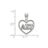 Black Bow Jewelry Sterling Silver Alpha Sigma Tau Greek Life Pendant - 2 of 3