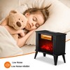 ChicFurnit Indoor Fireplaces 15" Freestanding Fireplace Fireplace Heater with Realistic Flames 1000W for Living Room, Black, 16.34"*8.94"*13.39" - 4 of 4