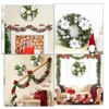 16 Inch Artificial Wreath with Flower Berries and Pine Cones Ornaments for Door Wall Window Fireplace Decoration - 3 of 4
