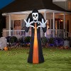 Gemmy Airblown Inflatable Reaper S LG, 9 ft Tall, Black - 2 of 3