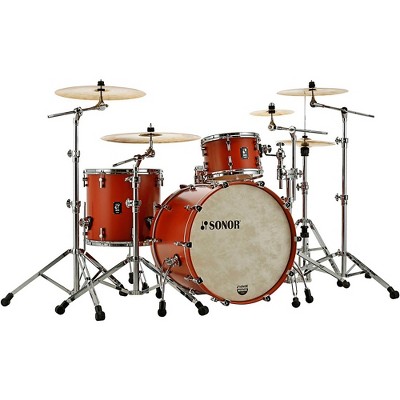 SONOR SQ1 3-Piece Shell Pack With 22" Bass Drum Satin Copper Brown