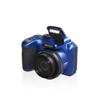 Minolta 20 Mega Pixels 26x Optical Zoom Digital Camera with 1080p FHD Video, Blue
