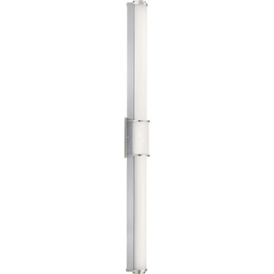 48" Brushed Nickel LED Bath Bar with Acrylic Shade