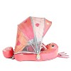 Mambobaby Sunny Navigator Baby Pool Float with Canopy Novelty Float - Octo Hug Red - 4 of 4