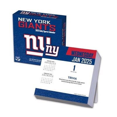 NFL New York Giants 2025 Box Calendar