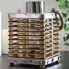 Northlight 11.25" Rustic Chic Rectangular Rattan Candle Holder Lantern with Jute Handle - 4 of 4