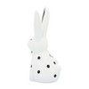 Sagebrook Home 7" Kissing Bunnies Sculpture - Contemporary Porcelain White and Black Bunny Statue for Home or Office Decor - Romantic Gift Idea - 3 of 4