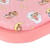 Everyday Kids Bassinet Sheets 2-Pack – 100% Cotton, Precious Moments & Pink, Fits Oval/Rectangle Bassinet, Co-Sleeper, or Lounger – Baby Girl - 2 of 4