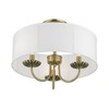 Livex Lighting Brookdale 3 - Light Semi-Flush Mount in  Antique Brass - 4 of 4