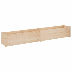 vidaXL Planter Natural Wood Solid Pinewood Large Durable Planter - 1 of 4