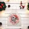 Unique Bargains Christmas Aprons Linen Beige White Black Red Yellow Blue 21.65"x26.77" 1 Pcs - 2 of 4