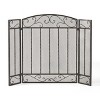 Dorothy Modern Single PanelIron Fire Screen Safety Screen Decorative Scroll Spark Guard Cover-Christopher Knight Home - 2 of 4