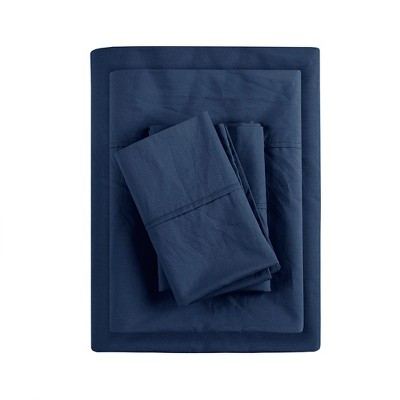 Gracie Mills Clementine 200 Thread Count Year-Round Cotton Percale Sheet Set