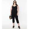 Unique Vintage Women's Plus Size Halter Marcel Jumpsuit - 3 of 4