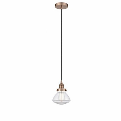 Olean - 1 Light Mini Pendant In Industrial Style-8.75 Inches Tall and 6.75 Inches Wide